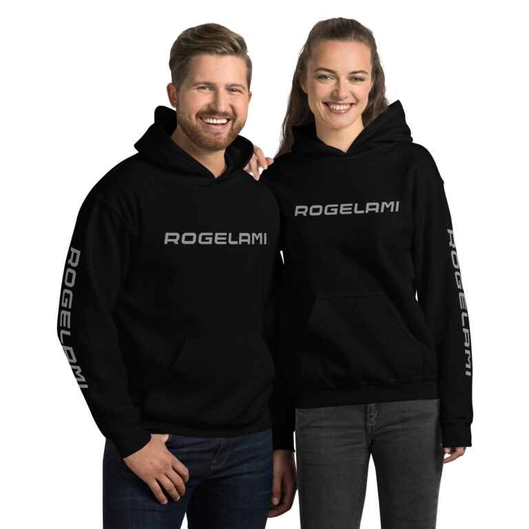 Black Rogelami unisex hoodie