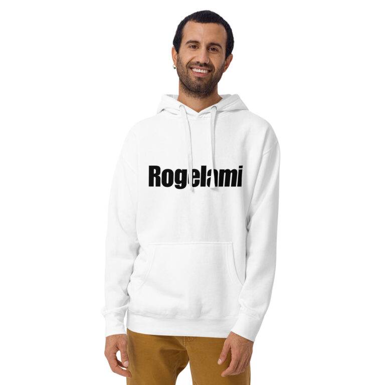 White Rogelami premium hoodie