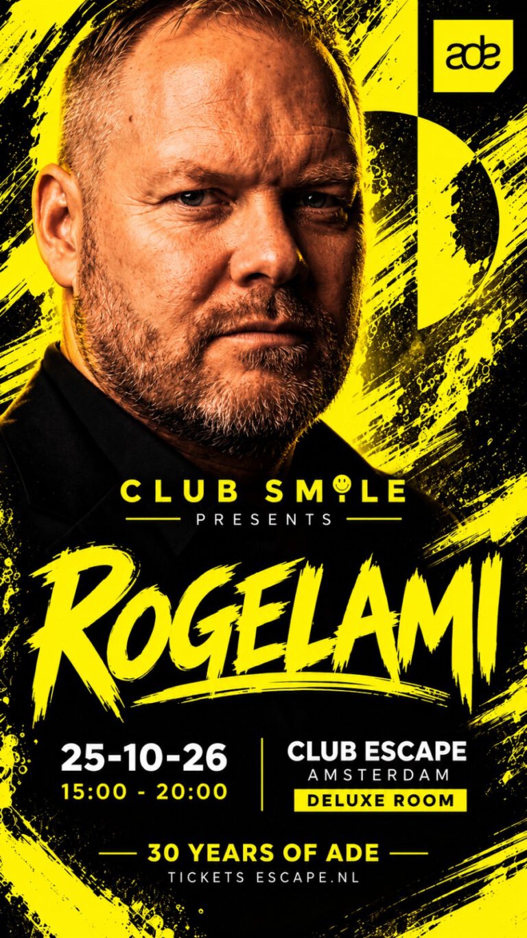 ROGELAMI at Club Smile, Escape deLux Amsterdam, 25 October 2026